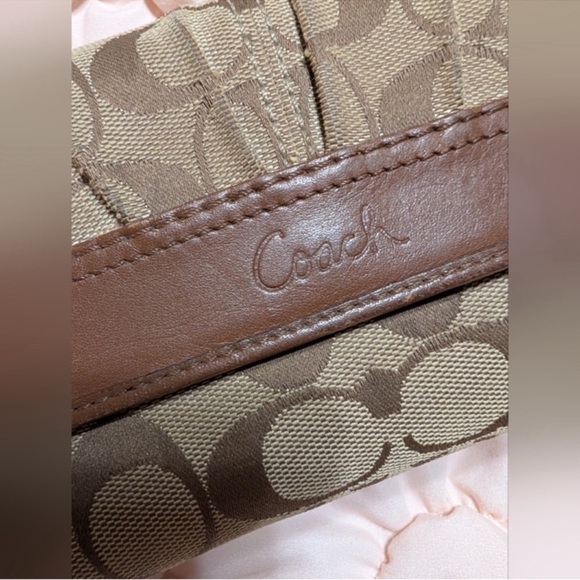 Coach Beige and Brown Signature Wallet - Picture 8 of 8